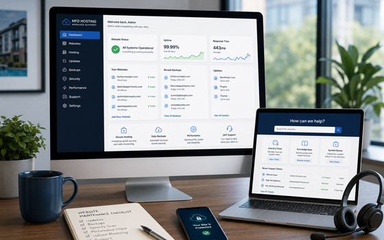 Apartment website hosting and technical support
